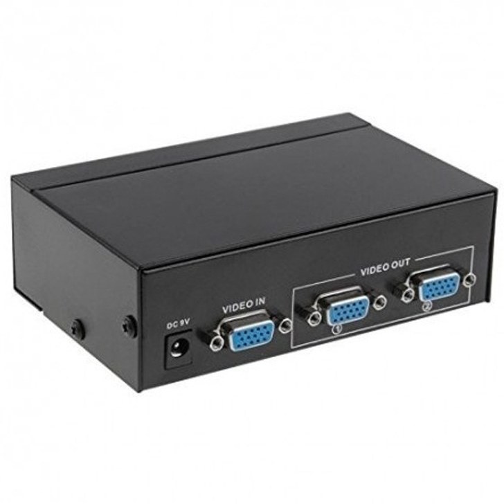 اسپلیتر ۲پورت VGA با منبع تغذیه