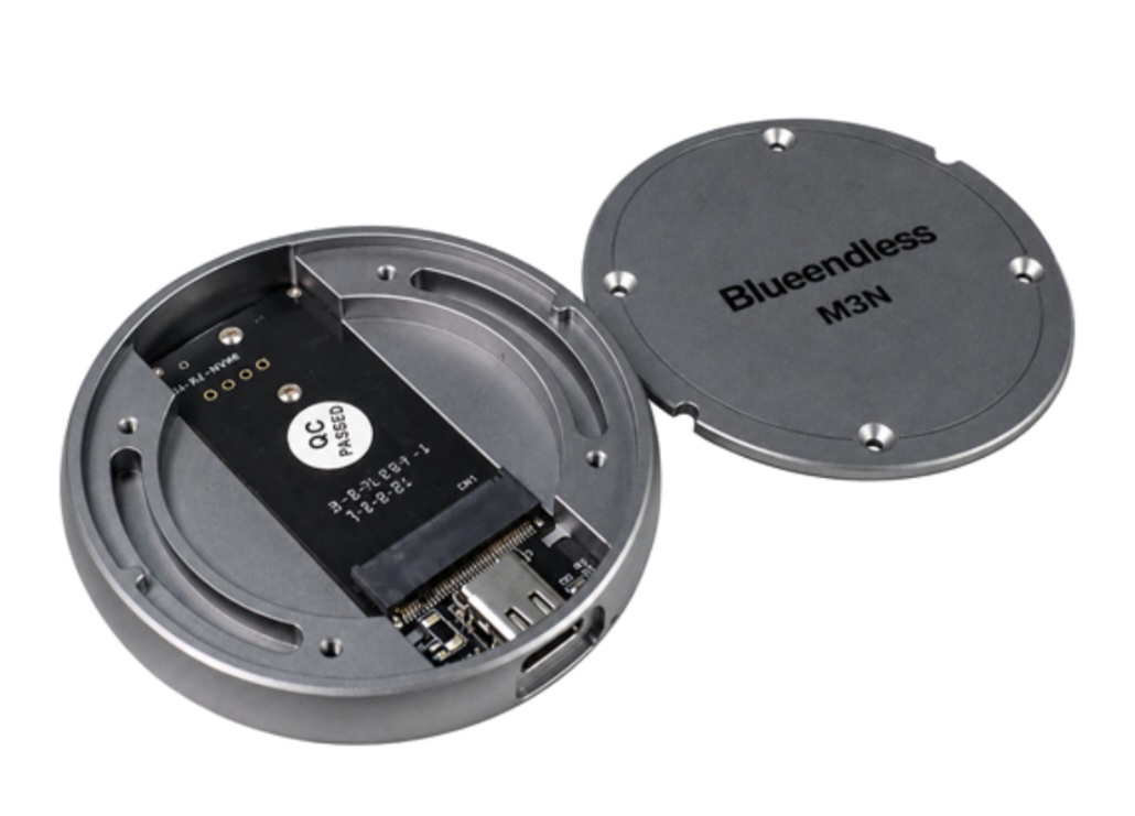 باکس هارد M2 فلزی گرد مگنتی باسرعت  USB3.1 خروجی تایپ سی