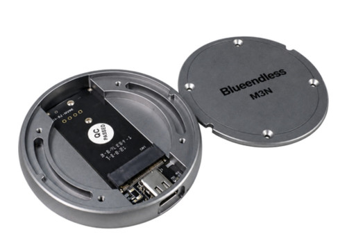 باکس هارد M2 فلزی گرد مگنتی باسرعت USB3.1 خروجی تایپ سی
