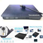 باکس دی وی دی ضخیم اکسترنال با ۲خروجی USB3&TYPE C