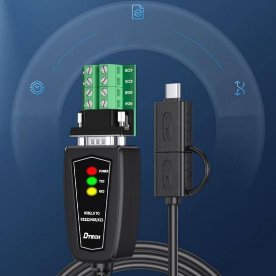 تبدیل USB C/A به RS232/422/485 دیتک مدل ۵۰۶۸