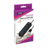 هاب ۴ پورت USB3.1 ونتولینک مدل ۹۰۱۹