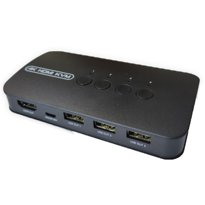 کی وی ام سوئیچ ۴ پورت HDMI 4k دستی ونتولینک مدل HK401