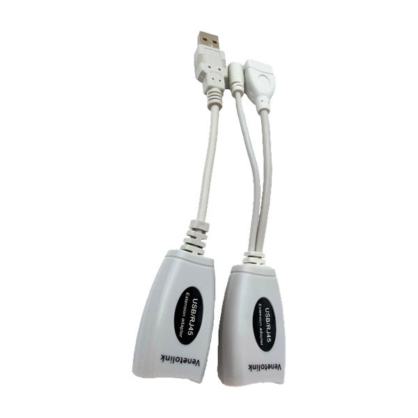 تبدیل افزایش طول USB2.0 تحت شبکه ونتولینک با برق کمکی طول ۴۵متر